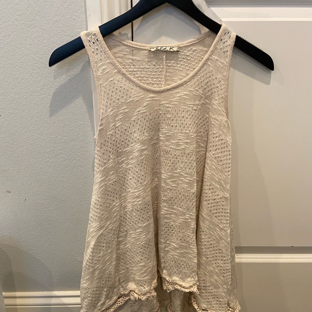 Nordstrom Cream Knit Tank